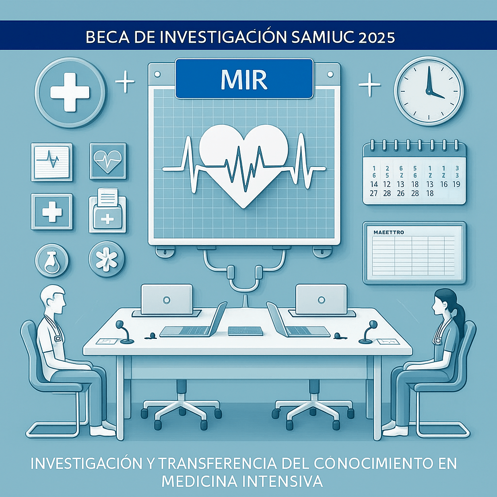 SAMIUC CONVOCA 5 BECAS DIRIGIDAS A RESIDENTES  PARA EL FOMENTO DE LA INVESTIGACIÓN Y TRANSFERENCIA DEL CONOCIMIENTO EN EL PACIENTE CRÍTICO